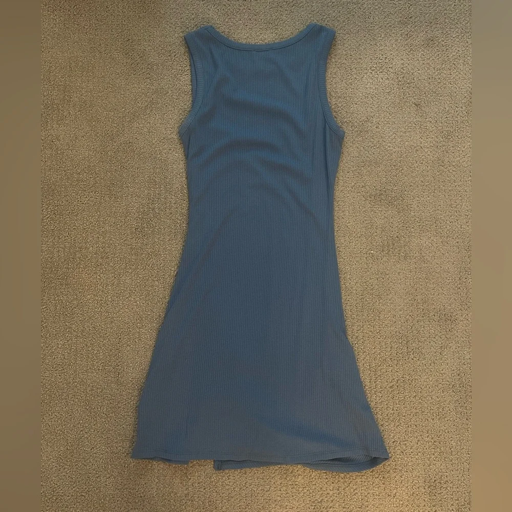 LE LIS Ribbed Blue Mini Dress - Picture 2 of 3